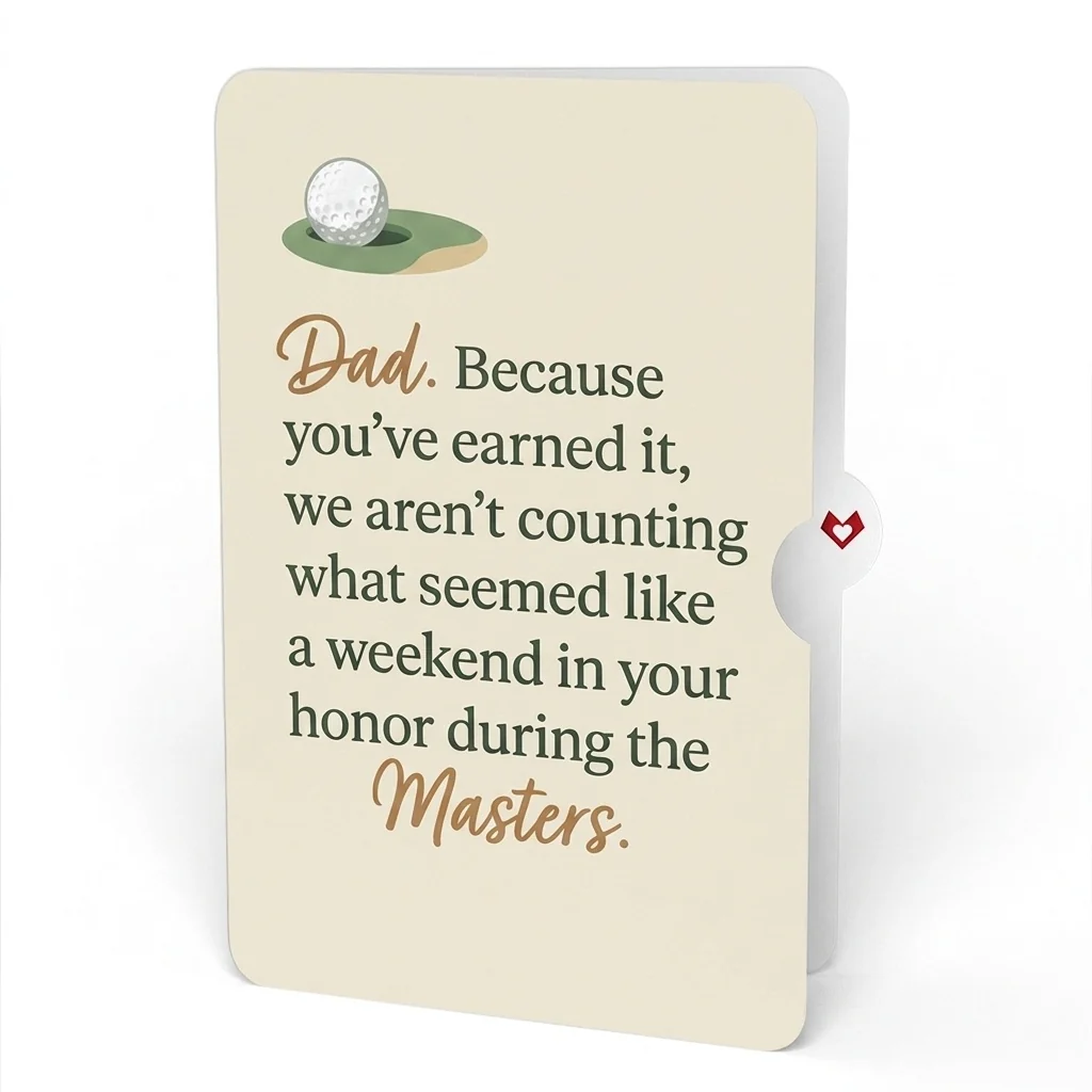 Lovepop Best Dad By Par Father's Day Pop-Up Card and Golf Weekend Sentiment Set for Dad Bag - Image 4