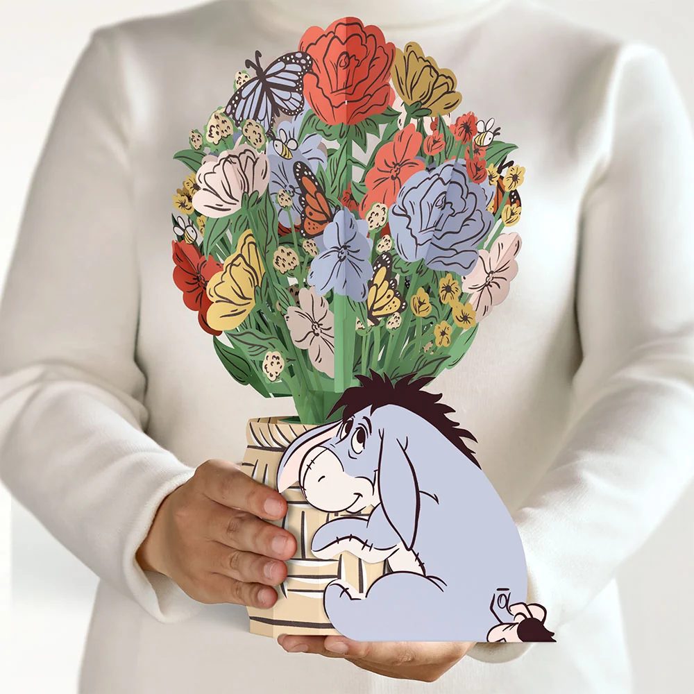 Lovepop Disney's Winnie the Pooh Eeyore Flower Buds Bouquet Basket