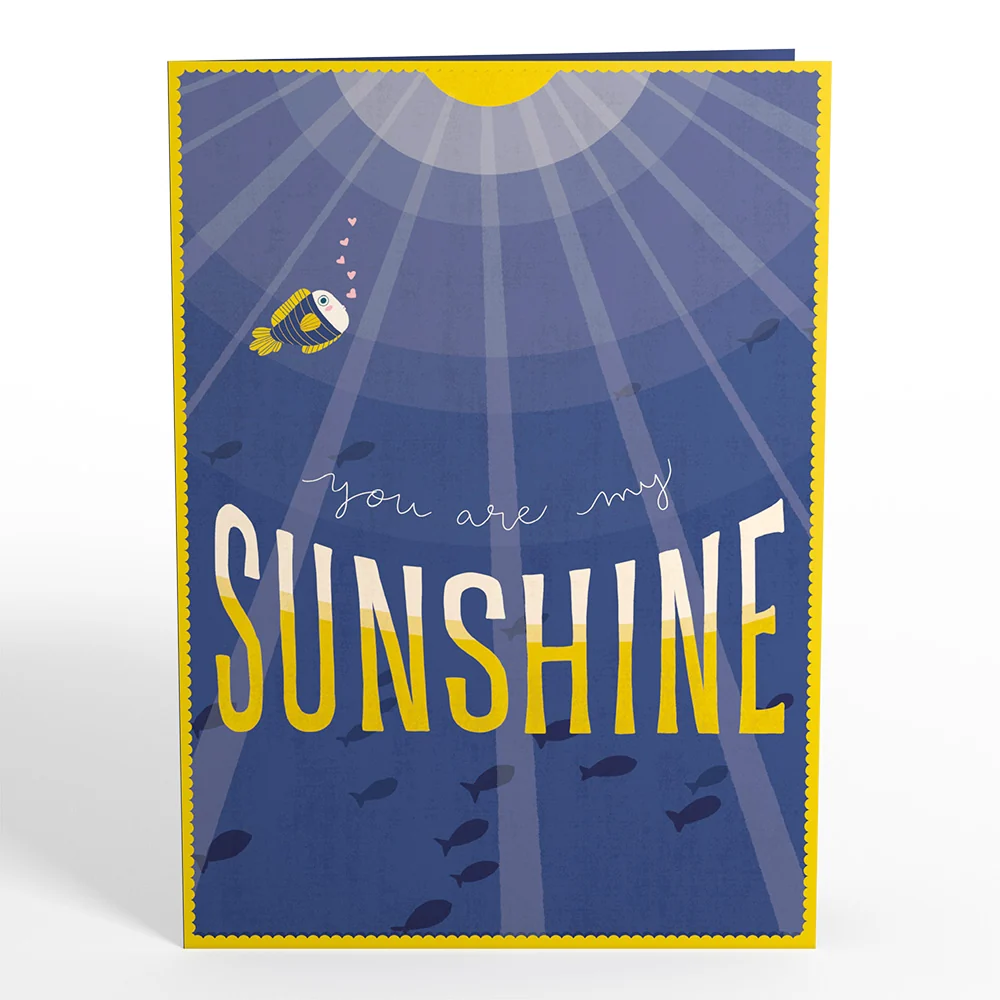 Lovepop You Are My Sunshine Anglerfish Pop-Up Card - Image 5