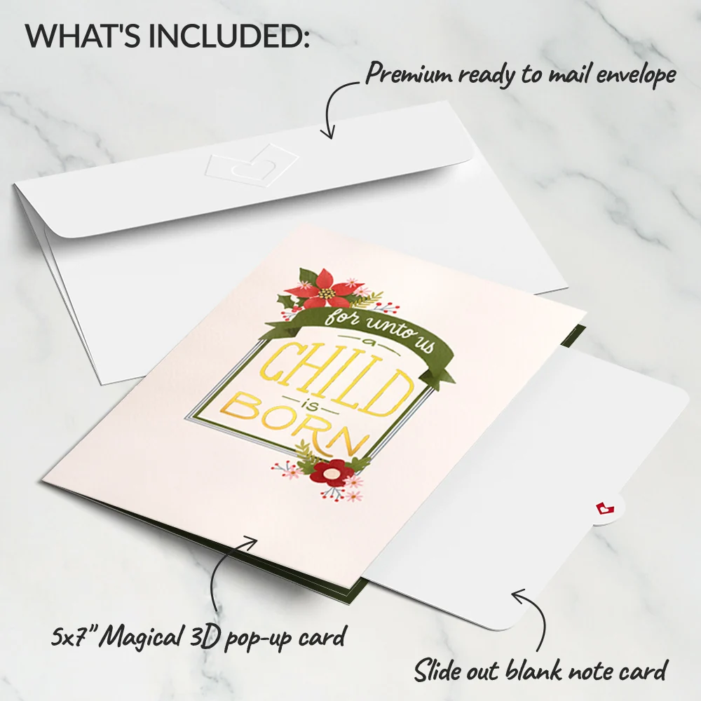 Lovepop A Child Is Born Christmas Pop-Up Card - Image 5