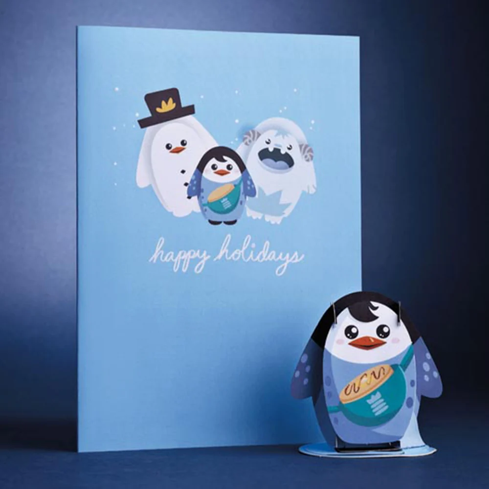 Lovepop Pancake the Penguin Card with Pop-Up Gift Toy