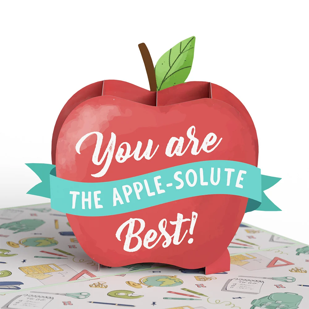 Lovepop Amazing Teacher Apple Pop-Up Card - Image 2