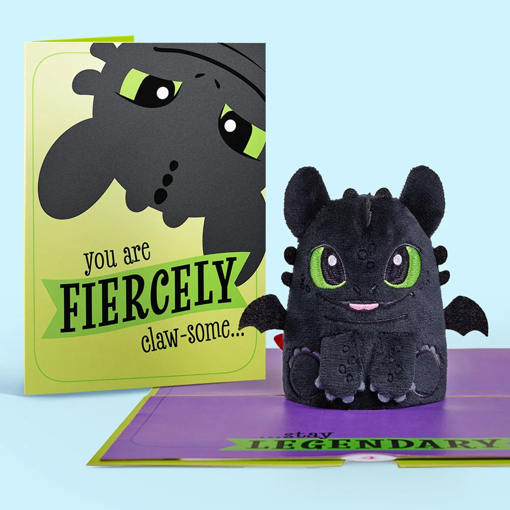 Lovepop How to Train Your Dragon 'Fiercely Claw-some' Plushpop Card