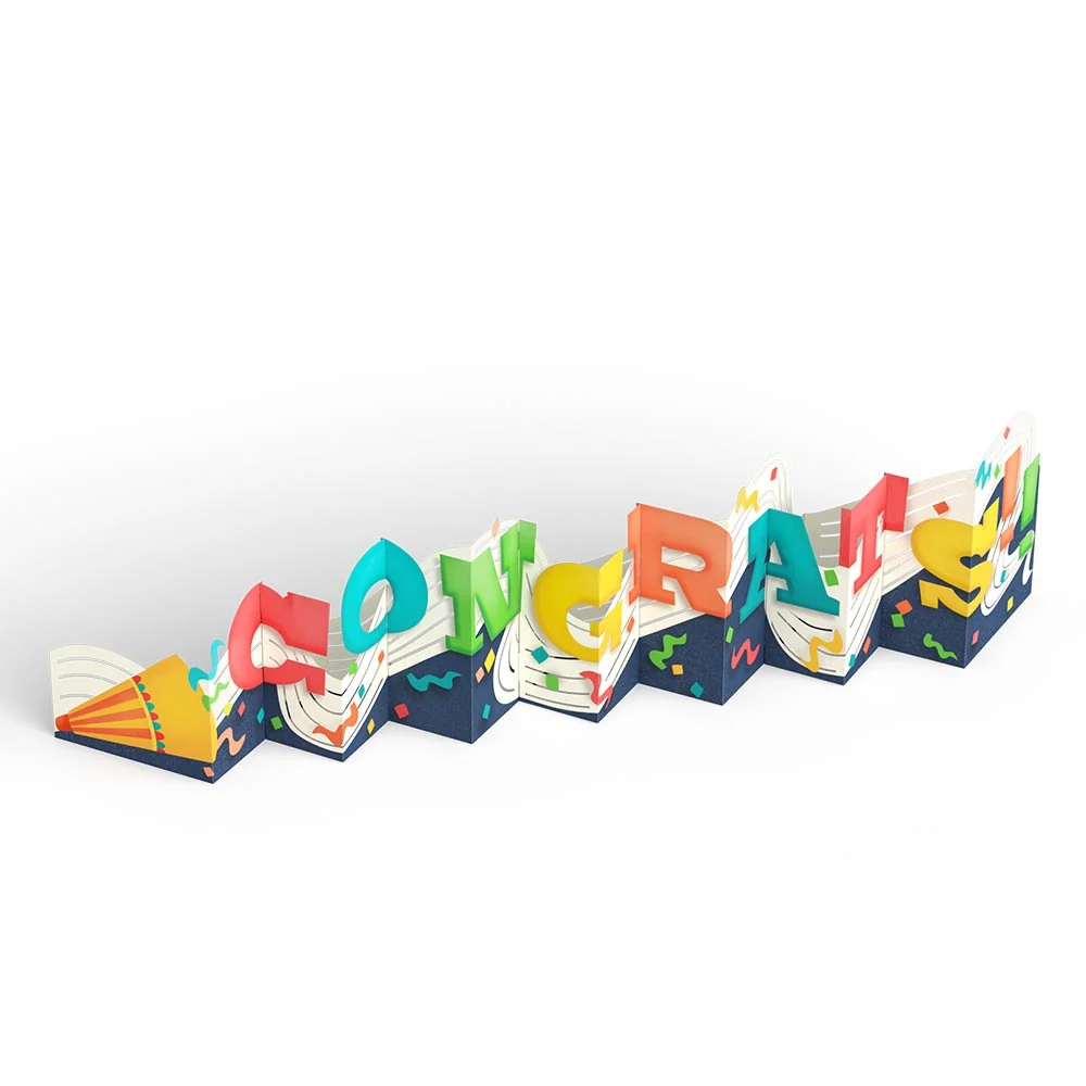 Lovepop Congrats Loooooong Card (Expands to 2 feet) - Image 6