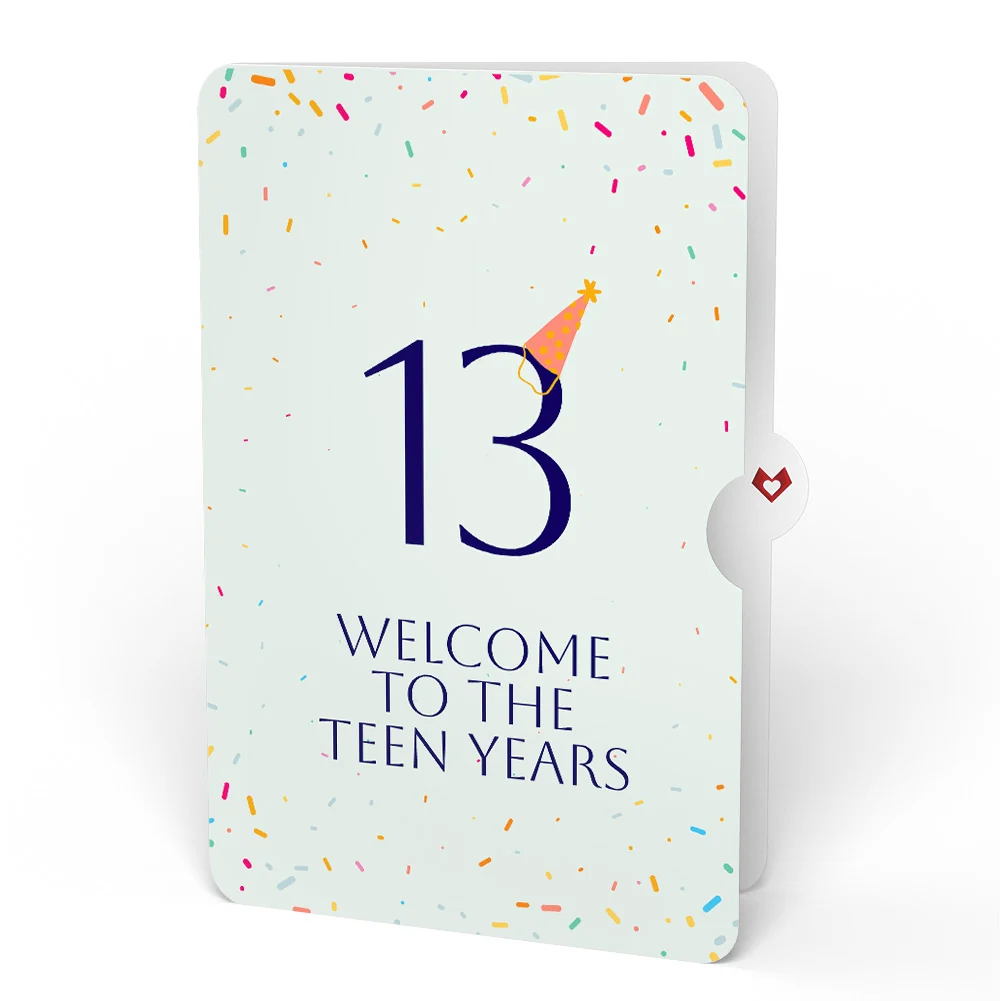Lovepop Wishing You a Happy 13th Birthday Music and Lights Pop-Up Card and Party Hat Sentiment Set - Image 4