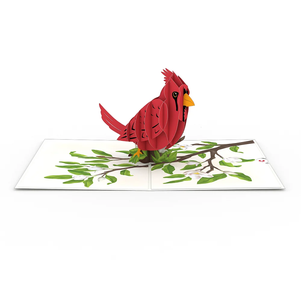 Lovepop Radiant Cardinal Pop-Up Card - Image 3