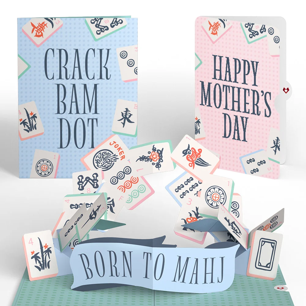 Lovepop Crack Bam Dot Mahjong Mother's Day Pop-Up Card and Sentiment Set