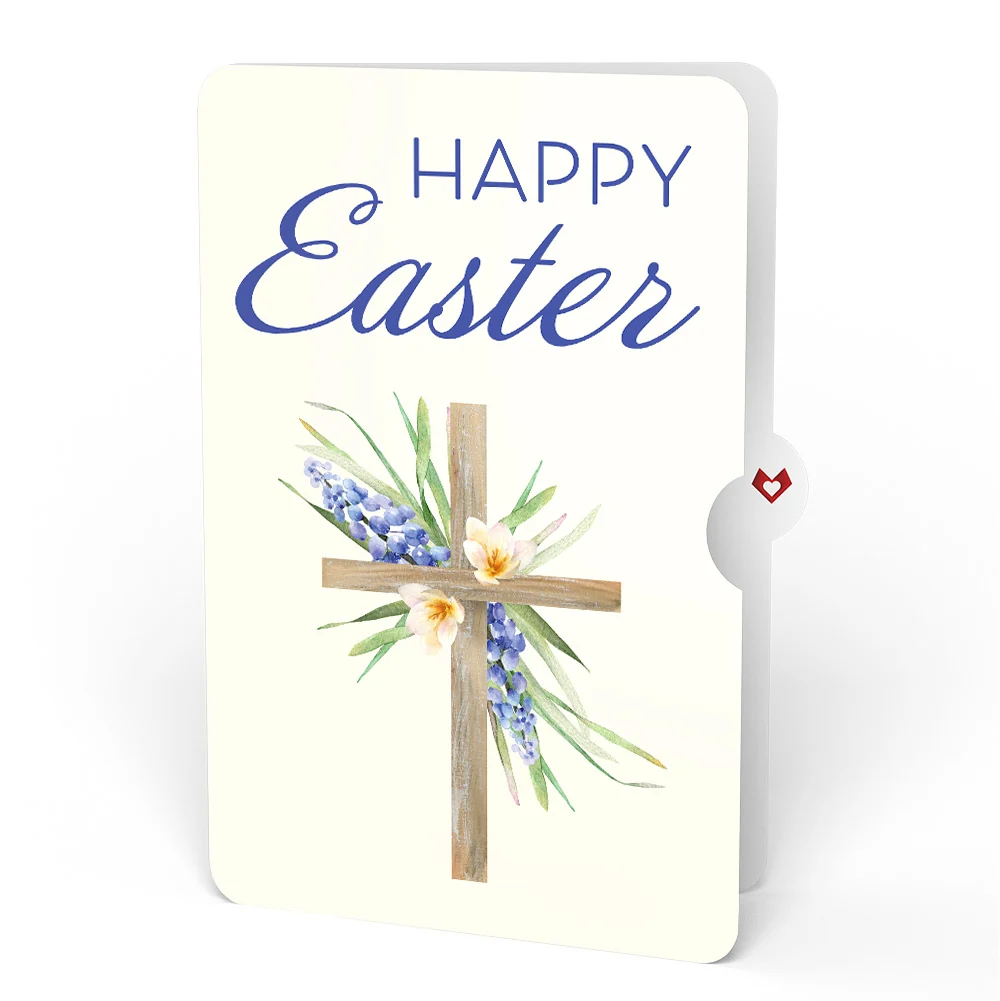 Lovepop The Lord Bless You Floral Cross Easter Pop-Up Card and Wildflower Cross Grace Sentiment Set Cream - Image 4