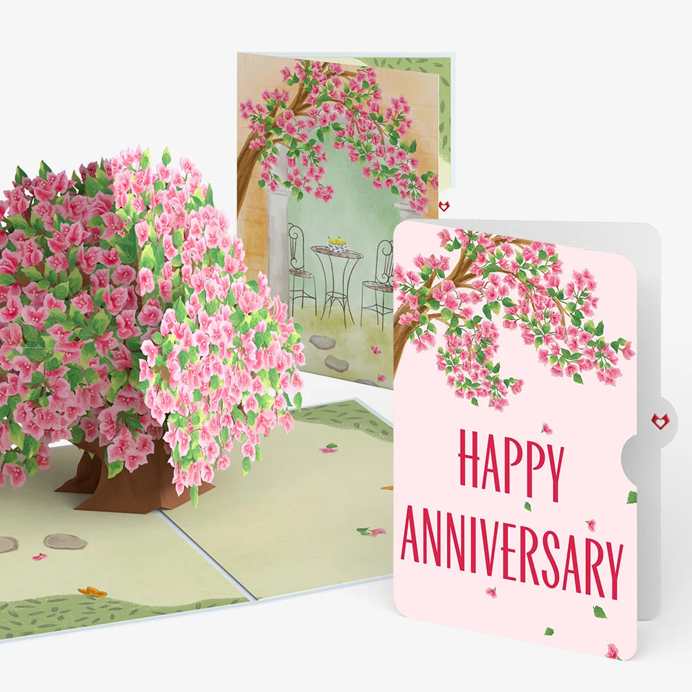 Lovepop Bougainvillea Garden Anniversary Pop-Up Card and Sentiment Set Chair