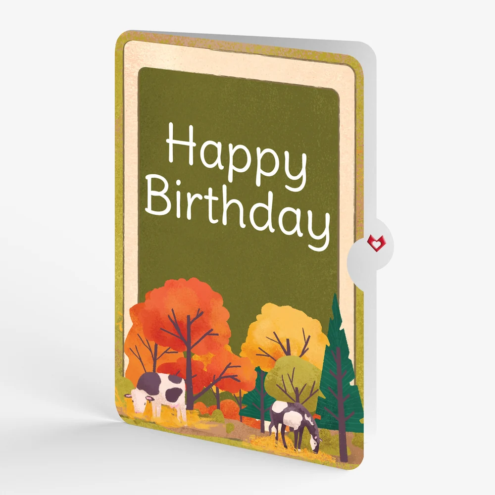 Lovepop Fall Rustic Farm Birthday Pop-Up Card and Sentiment Set - Image 4