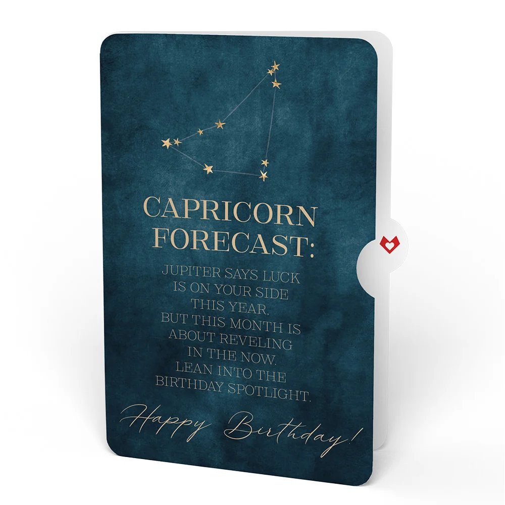 Lovepop You're a Star Birthday Pop-Up Card and Capricorn Zodiac Sentiment Set - Image 4