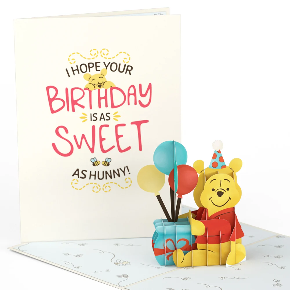 Lovepop Disney’s Winnie the Pooh Sweet as Hunny Birthday Pop-Up Card