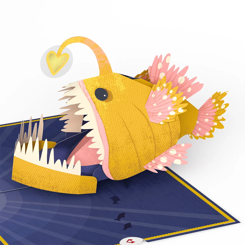 Lovepop You Are My Sunshine Anglerfish Birthday Pop-Up Card and Sentiment Set for Wife - Image 3