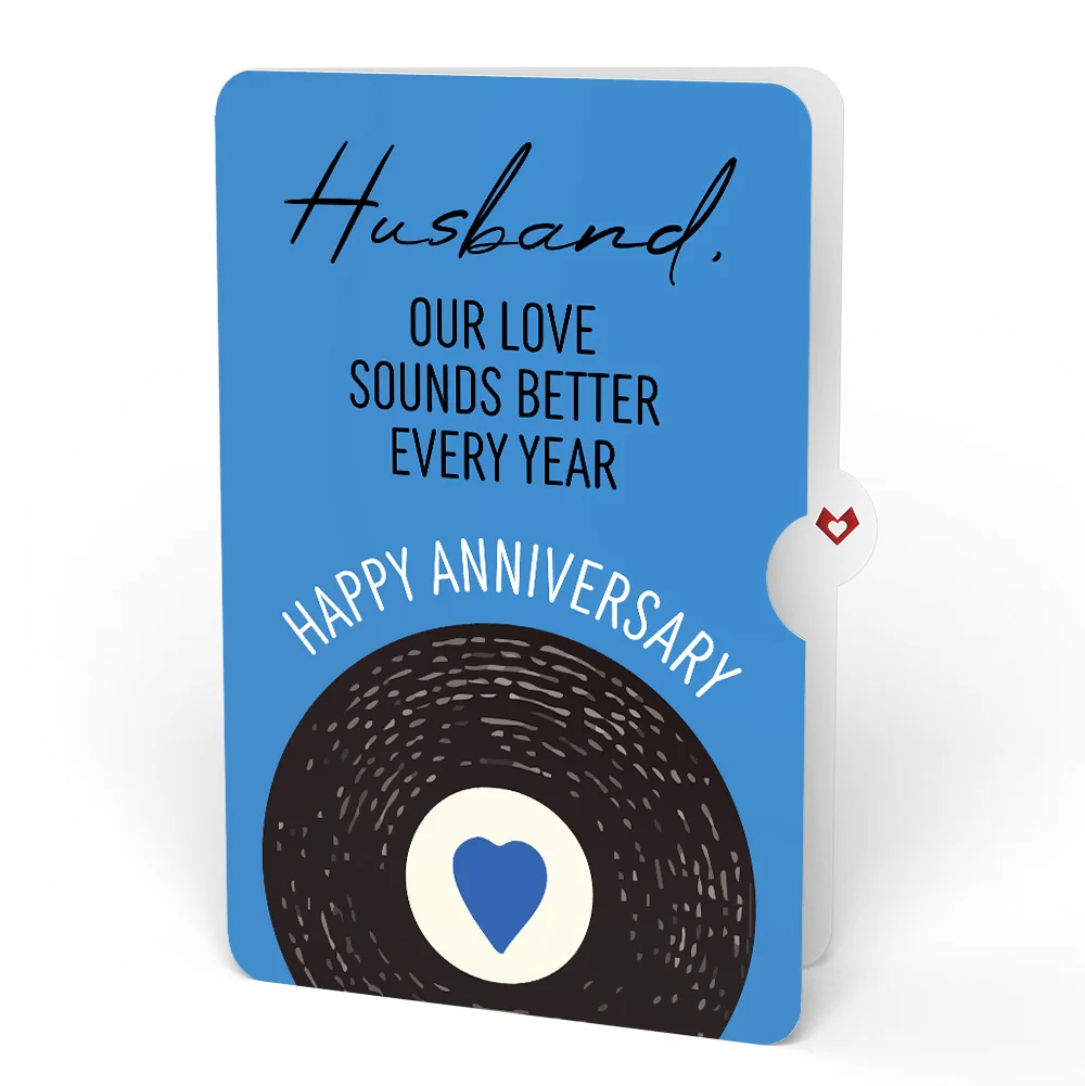 Lovepop It Had to Be You Anniversary Music and Light Pop-Up Card and Sentiment Set for Husband Cream - Image 4