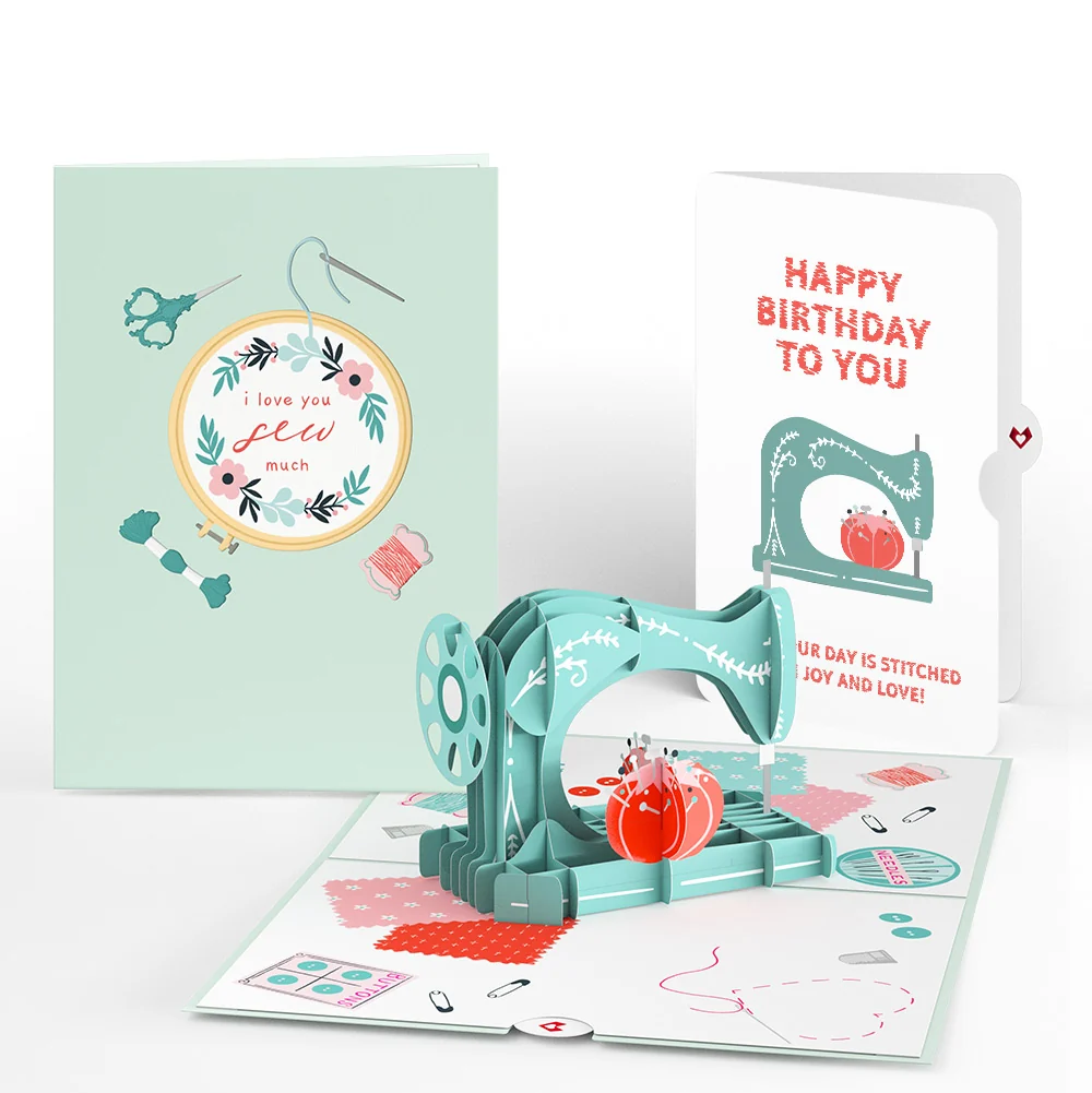 Lovepop Love You Sew Much Birthday Pop-Up Card and Sentiment Set
