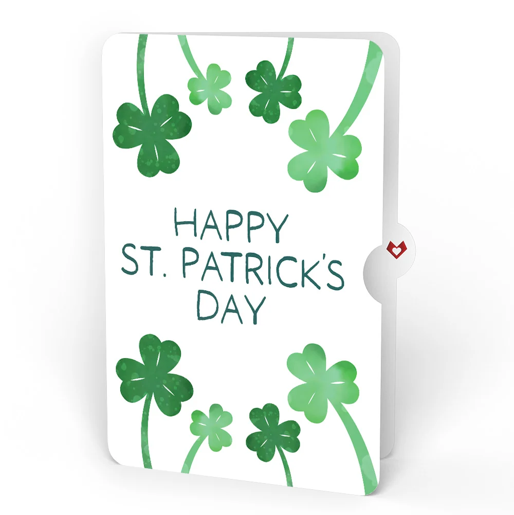 Lovepop Lucky Shamrock St. Patrick’s Day Suncatcher Card and Shamrock Sprigs Sentiment Set Glass - Image 4