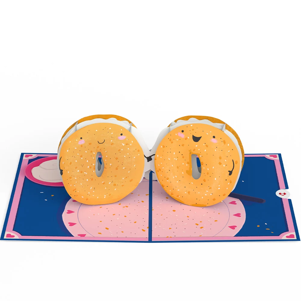 Lovepop You Are My Everything Bagel Pop-Up Card Cream - Image 4