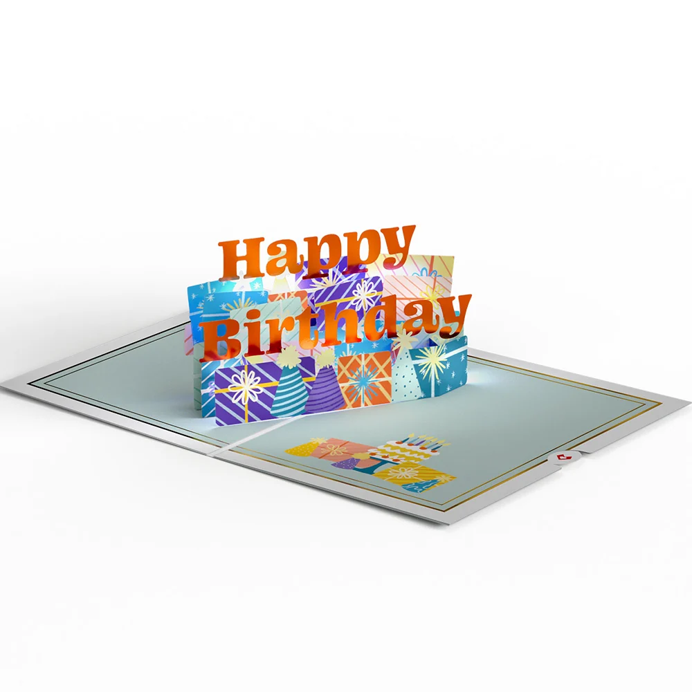Lovepop Wishing You a Happy 60th Birthday Music and Lights Pop-Up Card and Sentiment Set - Image 3