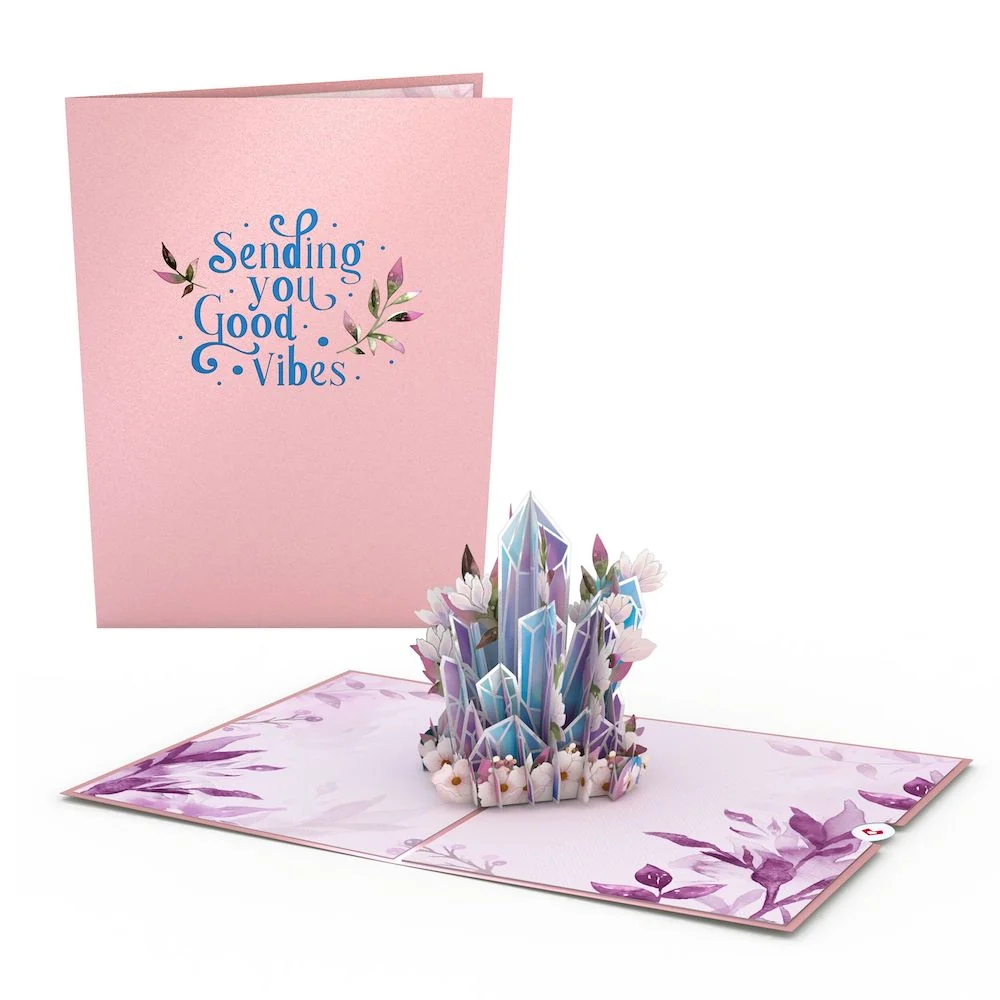 Lovepop Good Vibes Crystals Pop-Up Card