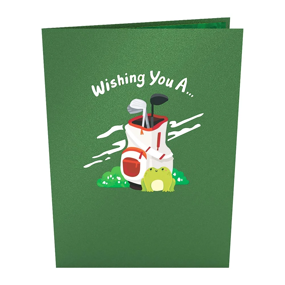 Lovepop Happy Father's Day Golf Pop-Up Card Bag - Image 4