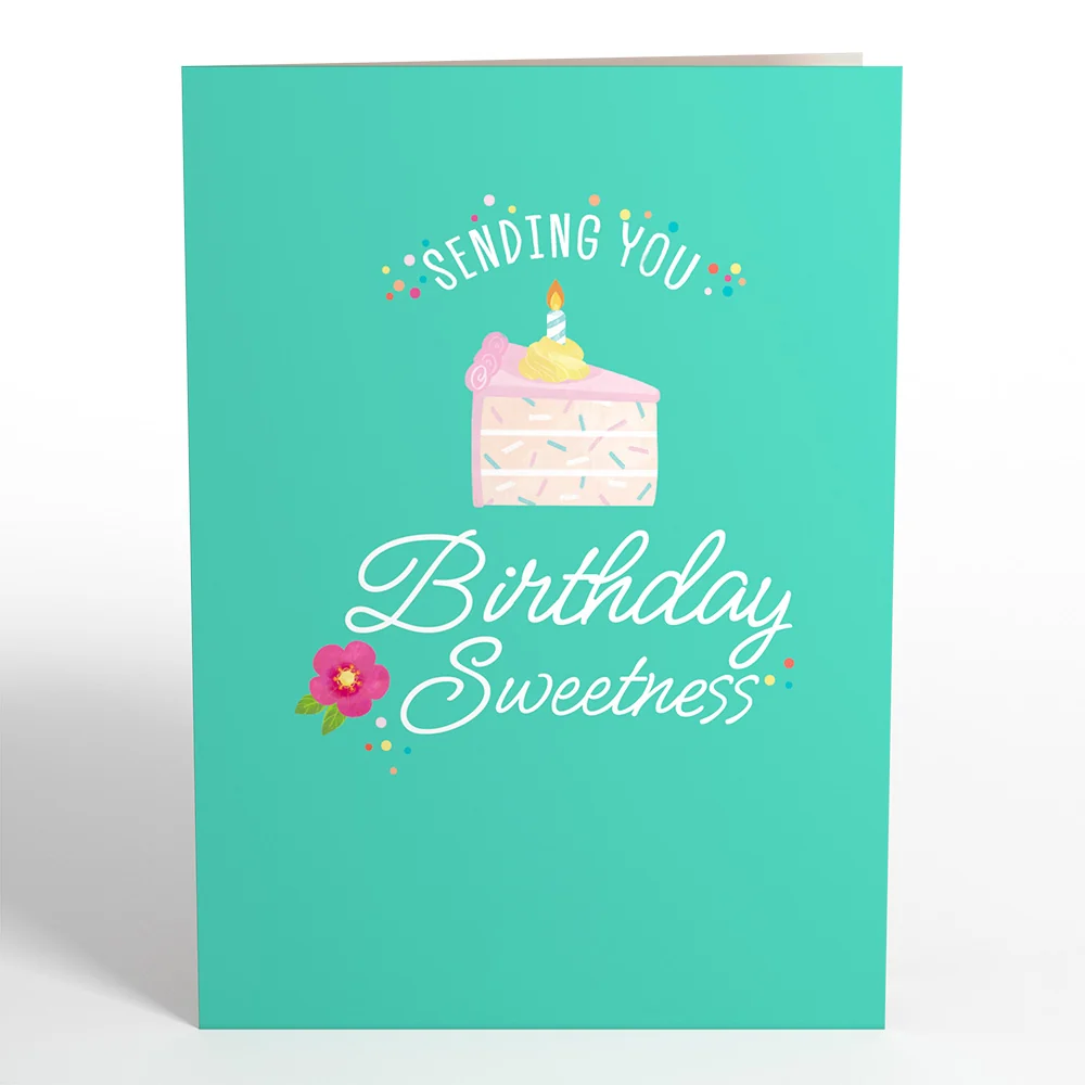 Lovepop Sending You Birthday Sweetness Card with Mini Bouquet - Image 3