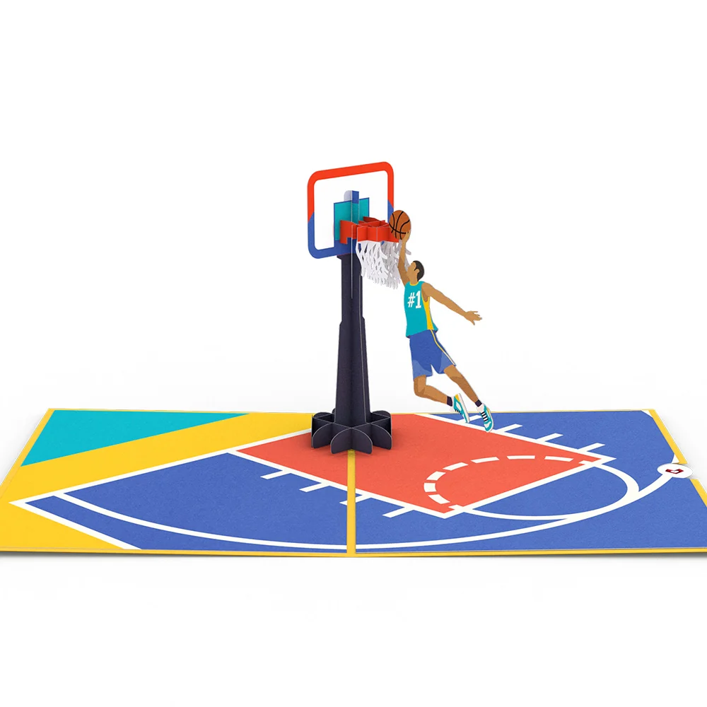 Lovepop Slam Dunk Basketball Pop-Up Card - Image 3