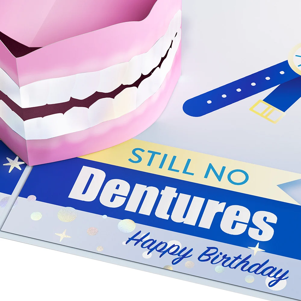 Lovepop Still No Dentures Birthday Pop-Up Card - Image 3