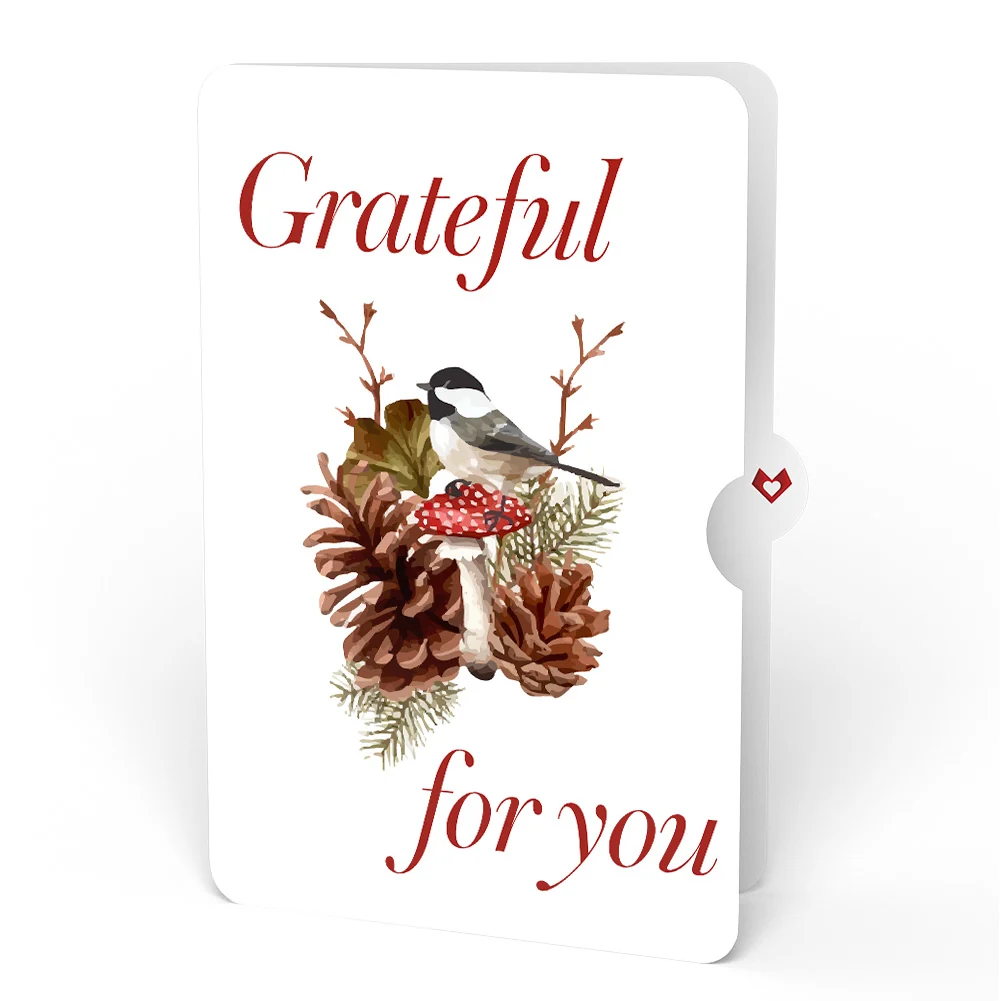 Lovepop Fall Forest Floor Appreciation Pop-Up Card and Sentiment Set Cream - Image 4