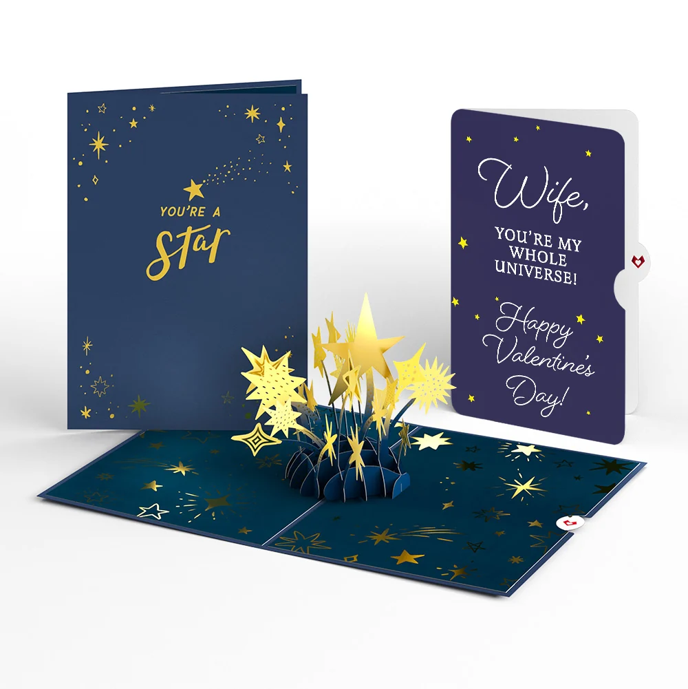 Lovepop You're a Star Valentine Pop-Up Card and Sentiment Set for Wife