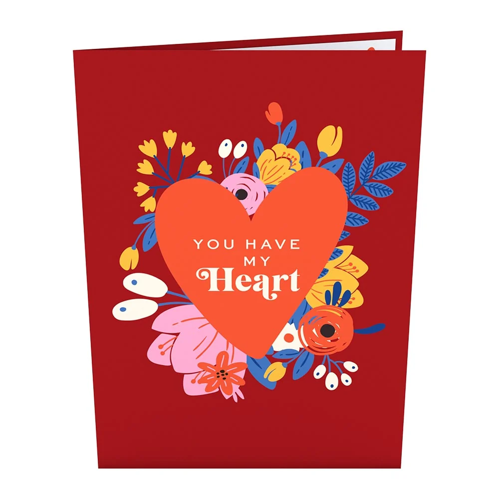Lovepop You Have My Heart Card with Mini Bouquet - Image 5