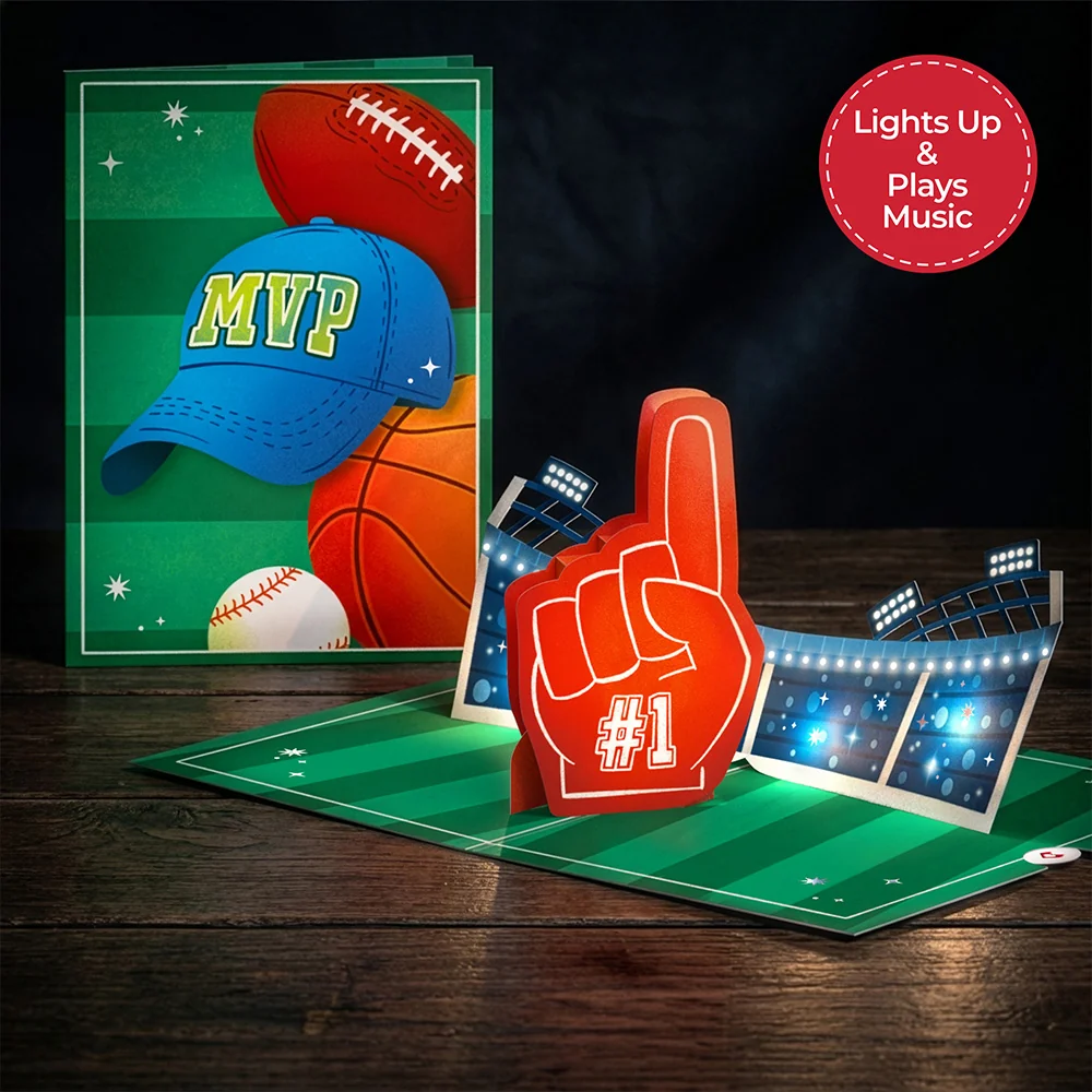 Lovepop MVP Stadium Music and Lights Pop-Up Card