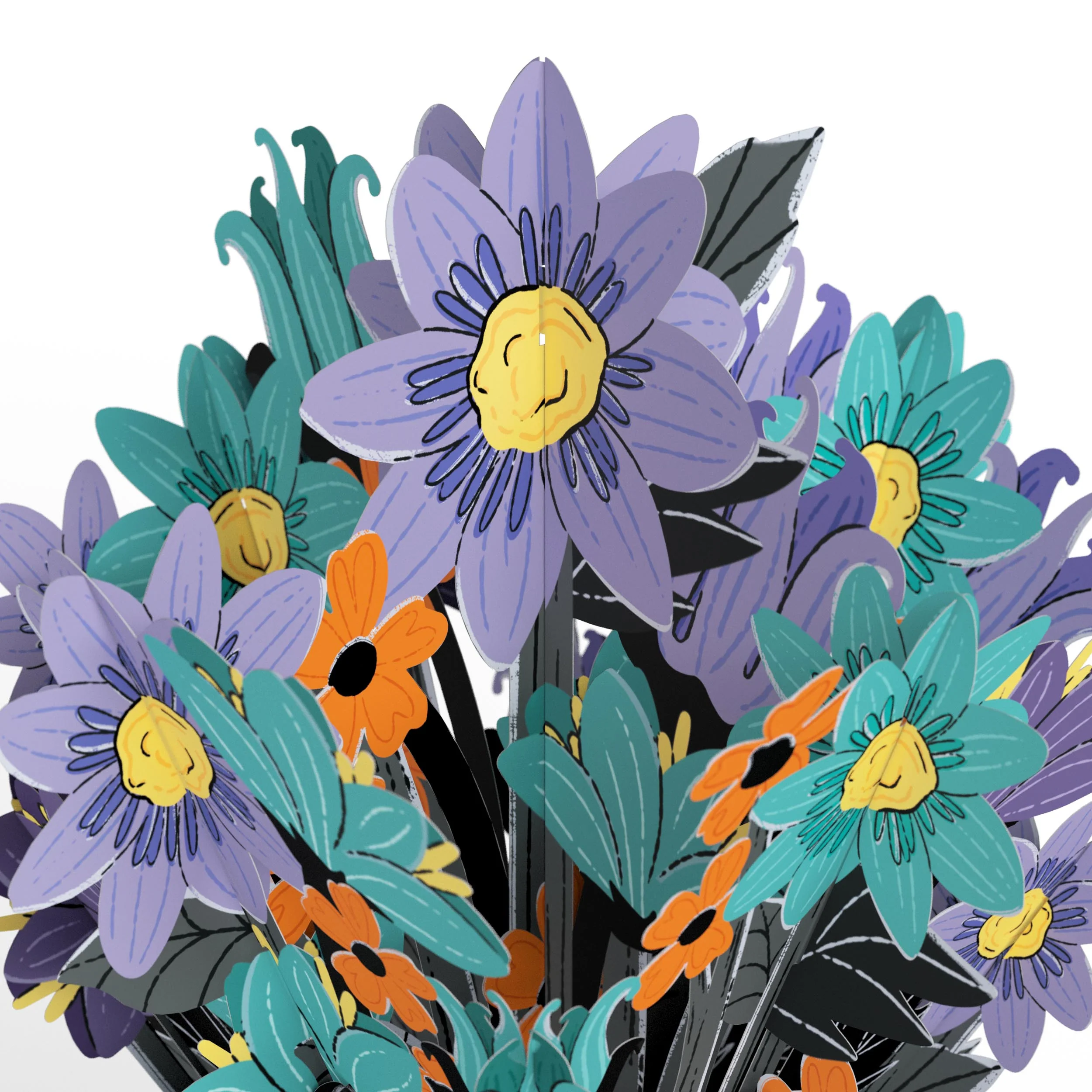 Lovepop Disney Tim Burton’s The Nightmare Before Christmas Birthday Pop-Up Card & Flower Buds Bouquet Bundle - Image 3