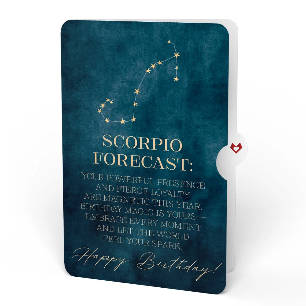 Lovepop You're a Star Birthday Pop-Up Card and Scorpio Zodiac Sentiment Set - Image 4