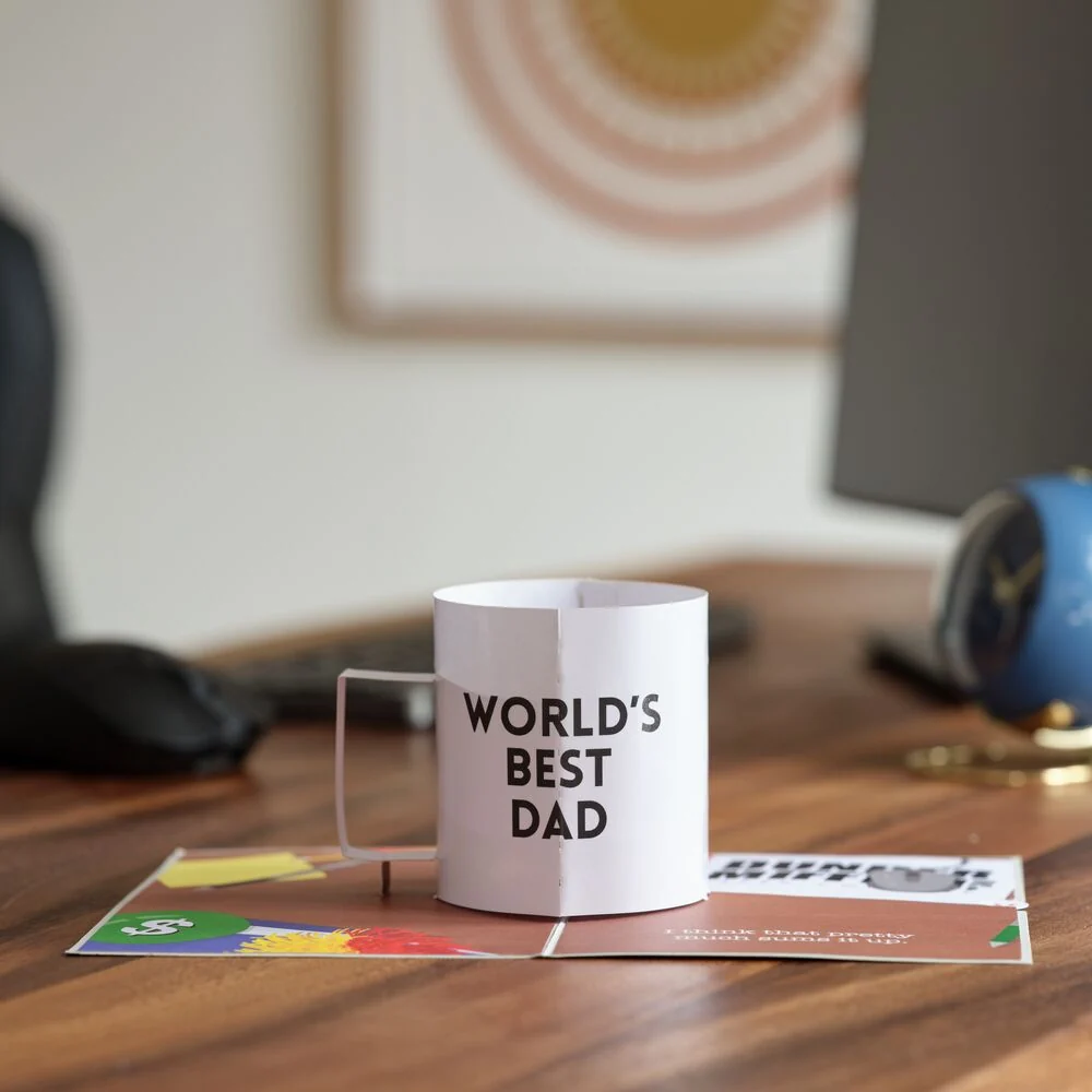 Lovepop The Office World’s Best Dad Pop-Up Card Coffee - Image 8
