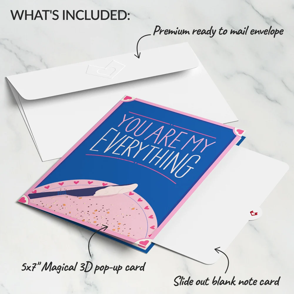 Lovepop You Are My Everything Bagel Pop-Up Card Cream - Image 6