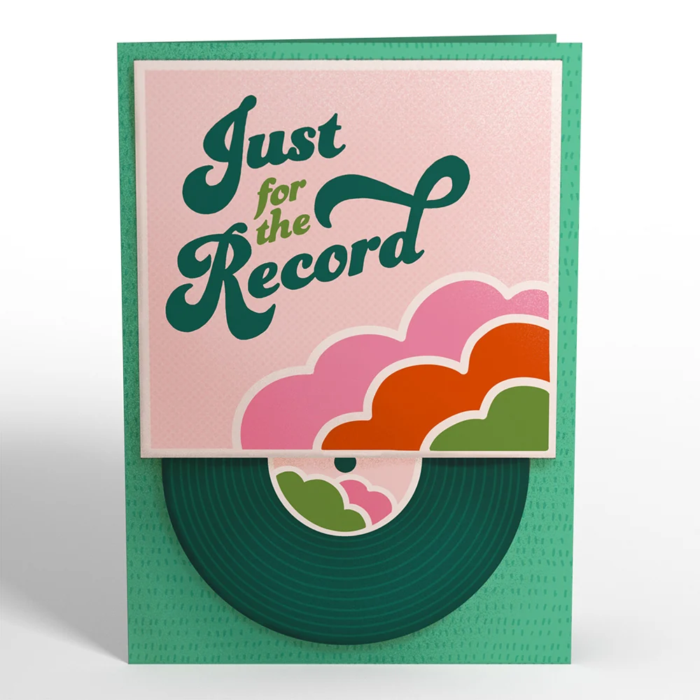 Lovepop Just for the Record Anniversary Pop-Up Card - Image 4