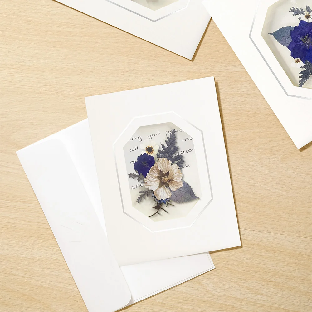 Lovepop Frosted Florals (Assorted 12-Pack) – Petal Pressed Blank Notecards - Image 4