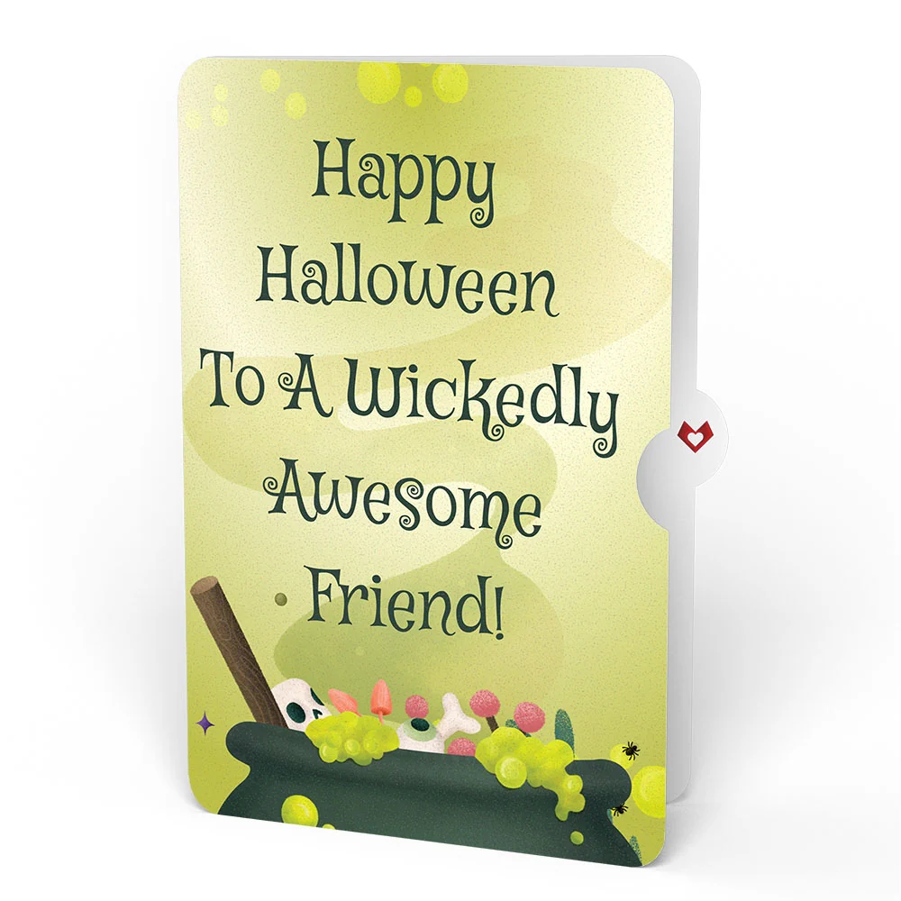 Lovepop Halloween Cauldron Light-Up Bouquet and Wickedly Awesome Sentiment Set for Friend Bottle - Image 4