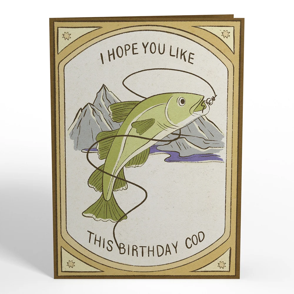 Lovepop Birthday Cod Pop-Up Card - Image 4
