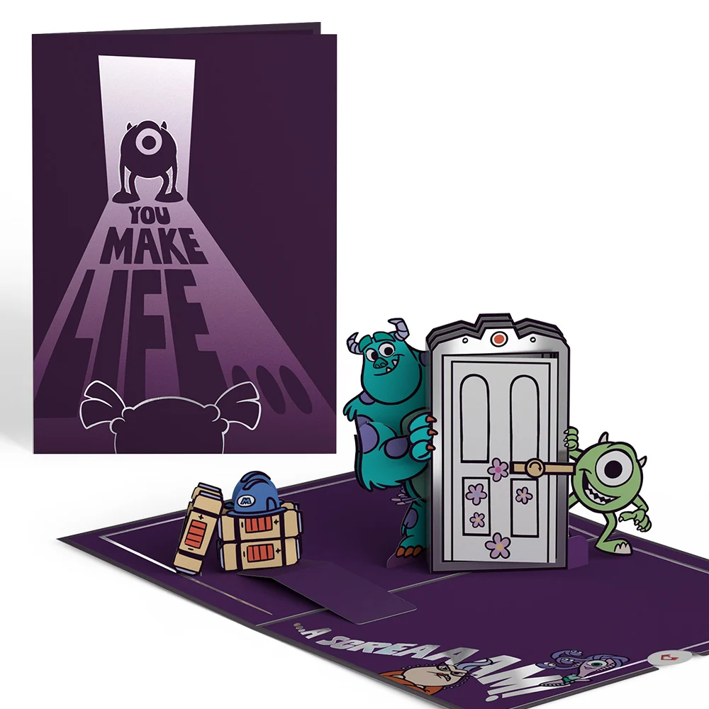 Lovepop Disney and Pixar Monsters Inc. You Make Life a Scream Pop-Up Card