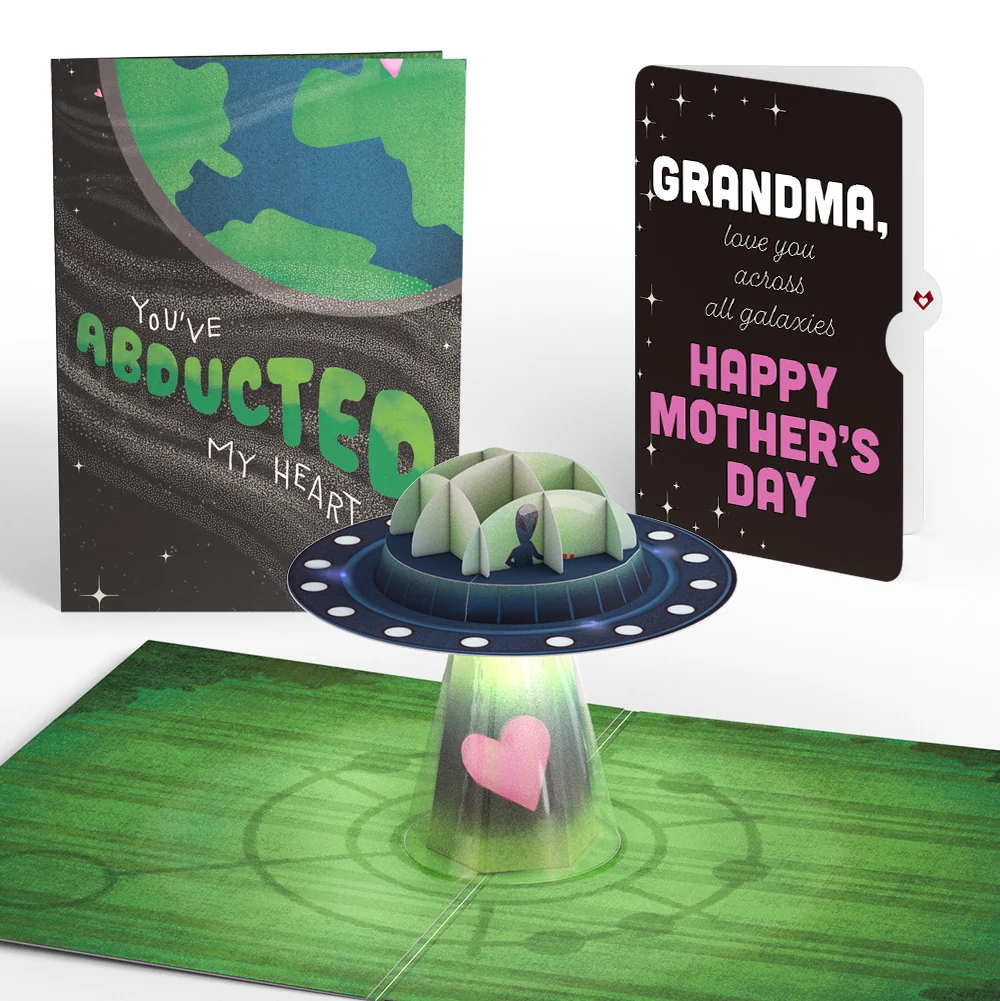 Lovepop You've Abducted My Heart Mother’s Day Light-Up Pop-Up Card and Sentiment Set for Grandmother
