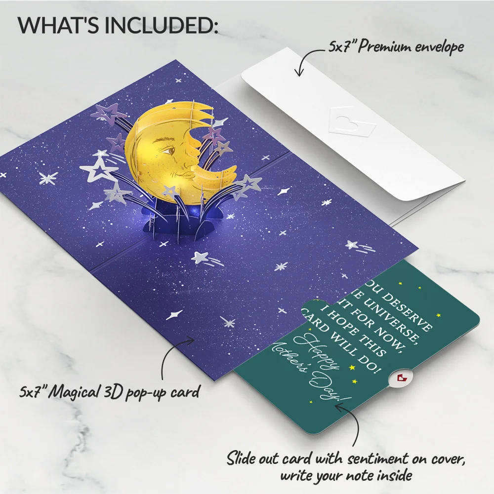 Lovepop Love You to the Moon and Back Mother's Day Light-Up Pop-Up Card and Sentiment Set — SKU SB-41A7AF-832554FDF88599 - Image 2