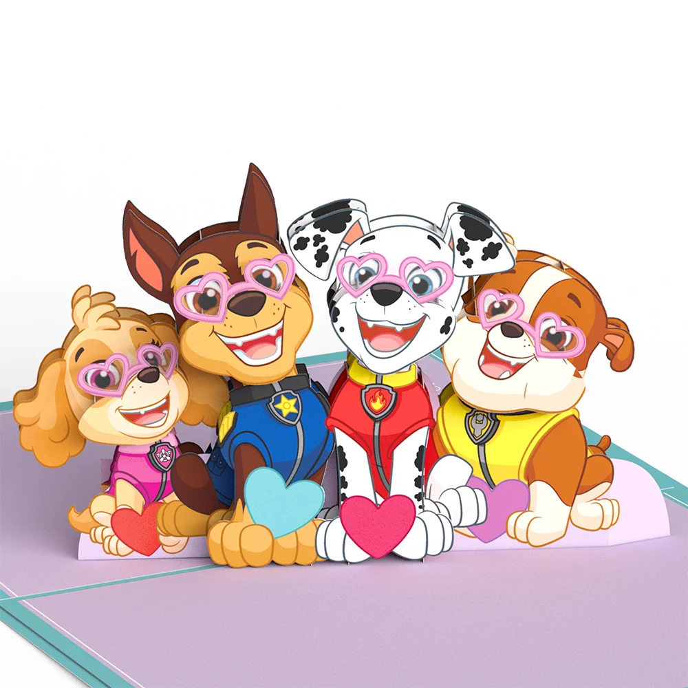 Lovepop PAW Patrol You're Pretty PAWsome Pop-Up Card Glass - Image 2