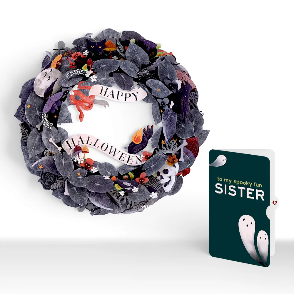 Lovepop Enchantingly Eerie Halloween Wreath and Sentiment Set for Sister