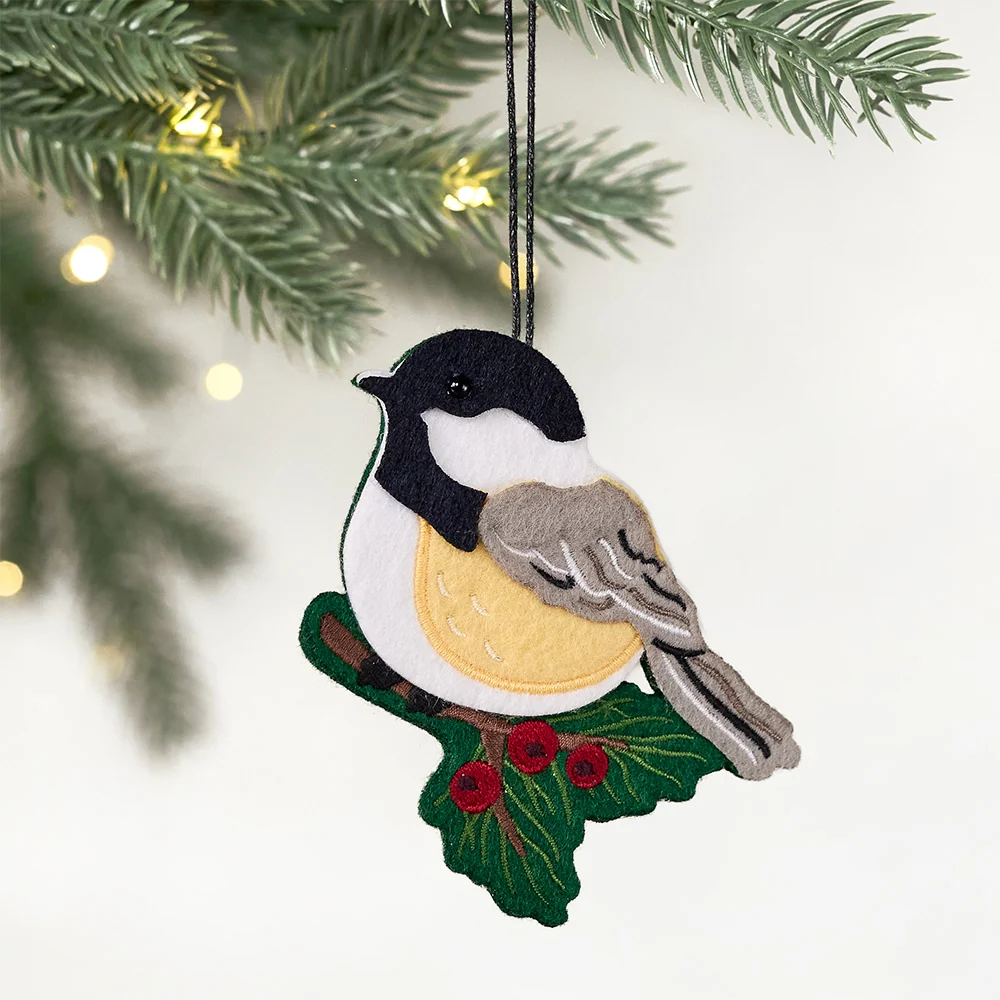 Lovepop Winter Chickadee HeartFelt Charm Card