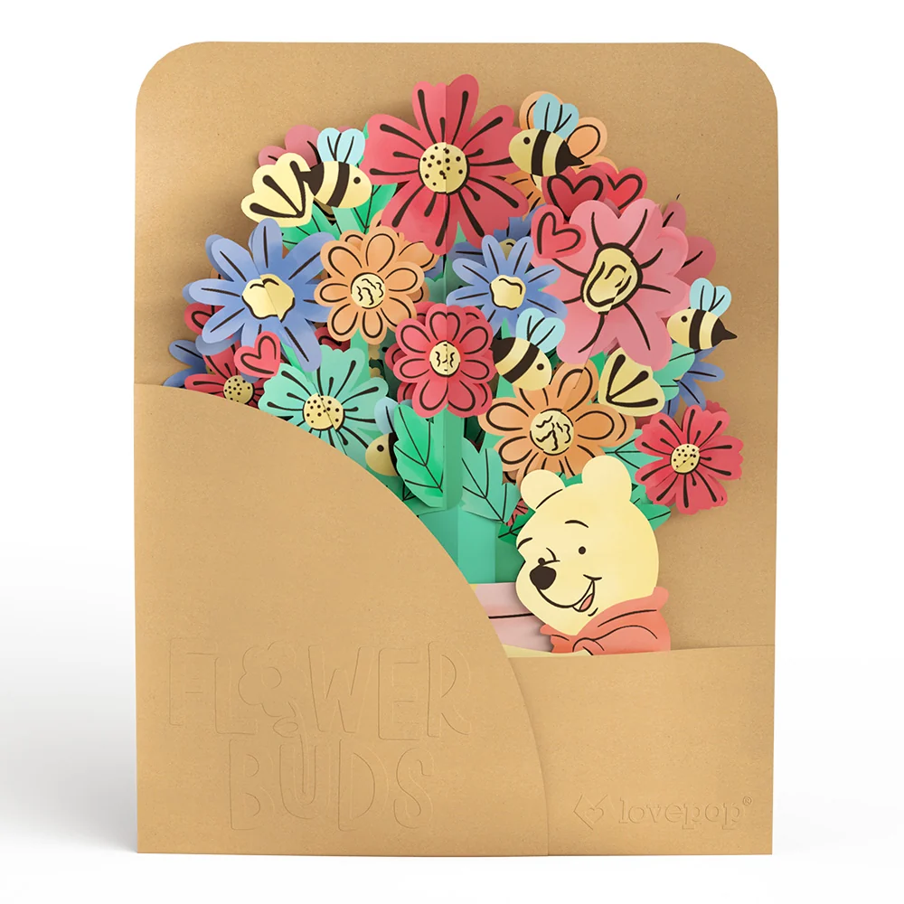 Lovepop Disney’s Winnie the Pooh Plushpop Card & Flower Buds Bouquet Bundle - Image 8
