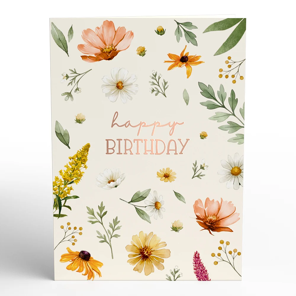 Lovepop Birthday Wildflowers Card with Mini Bouquet - Image 5