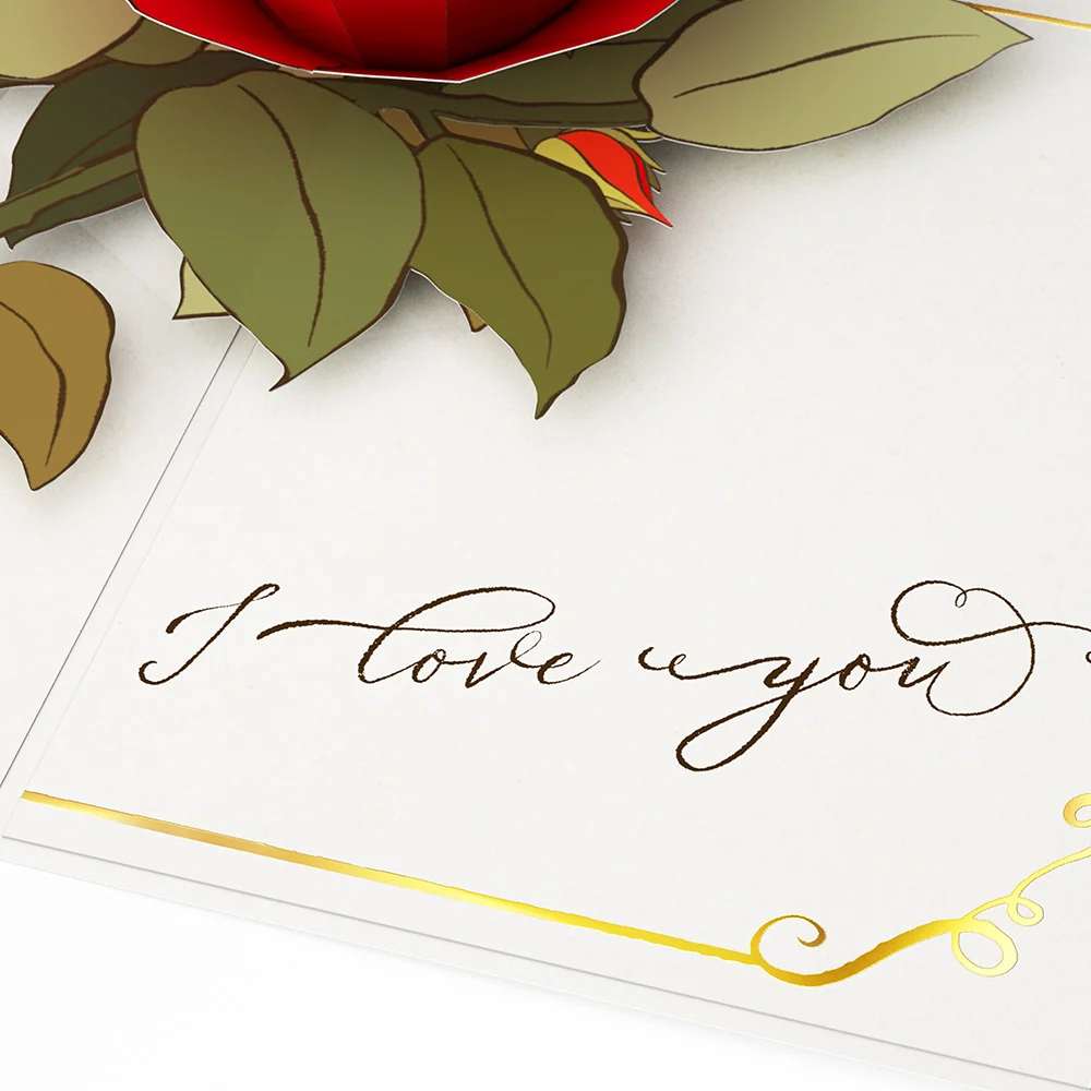 Lovepop I Love You Roses Pop-Up Card - Image 3