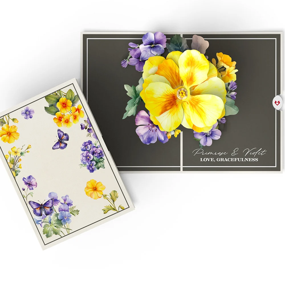 Lovepop Born to Bloom: February Birth Month Flowers Pop-Up Card