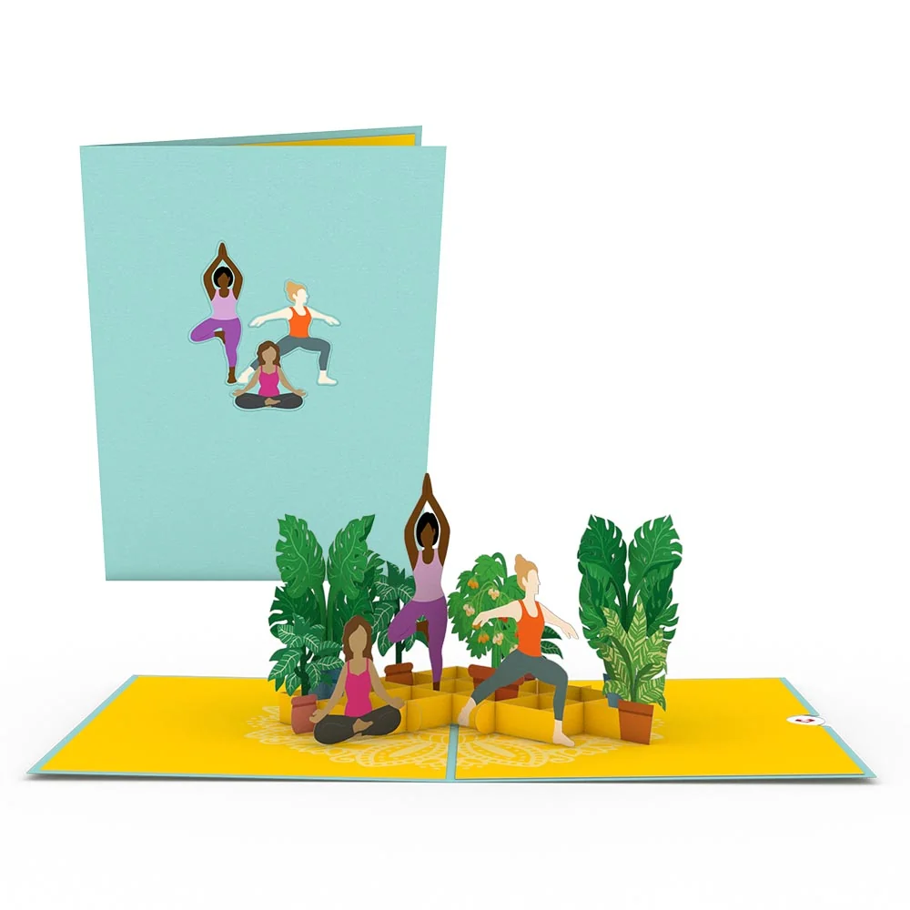 Lovepop Yoga Poses Pop-Up Card